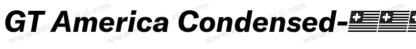 GT America Condensed字体转换